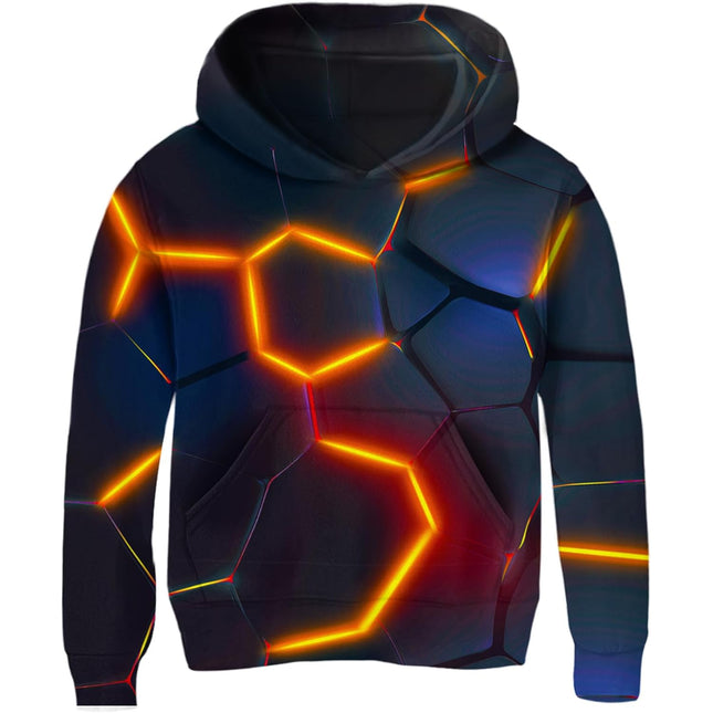 Teen Boys Hoodies Volcano Sweatshirt Fashion Boys Clothes 14-15 Years Pullover Red Black Outfits for Kids Cool Trip Party Hoodie Graphic Champion Jackets with Pocket