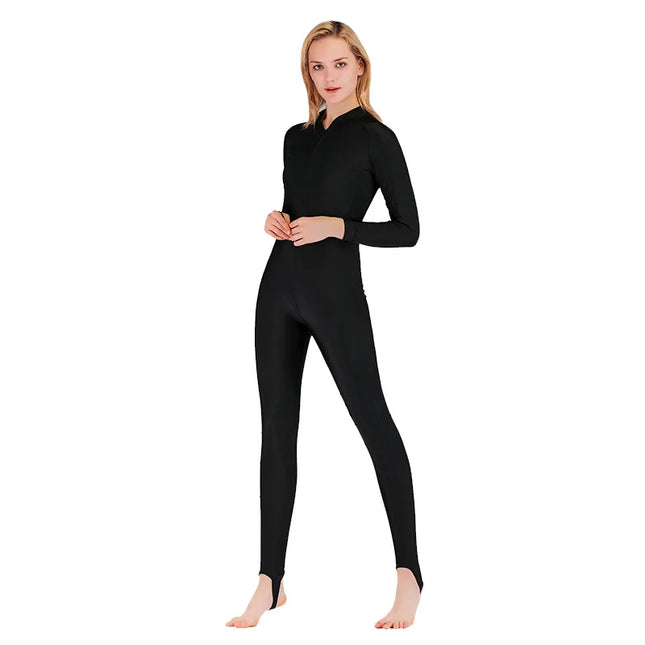 UPF 50+ Lycra Diving Wetsuit anti UV One Piece Swimsuit Rash Guard Long Sleeve Swimwear Surf Suit Men Women Sun Protect