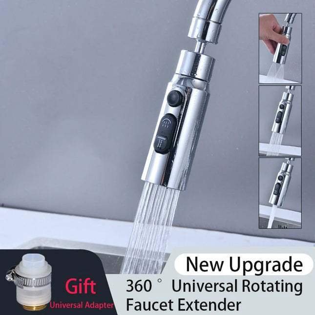 Faucet Extender 360° Rotation Kitchen Accessory