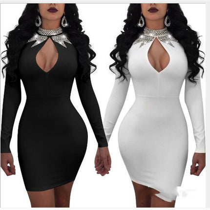 Women's Long Sleeve Dress Club Bar Sexy Dress Women