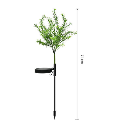 Garden landscape with lawn light