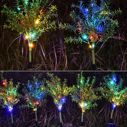 Garden landscape with lawn light
