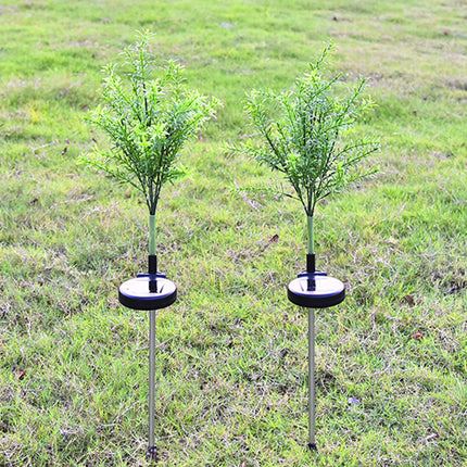 Garden landscape with lawn light