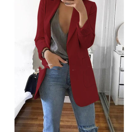 Lapel Slim Cardigan Temperament Blazer