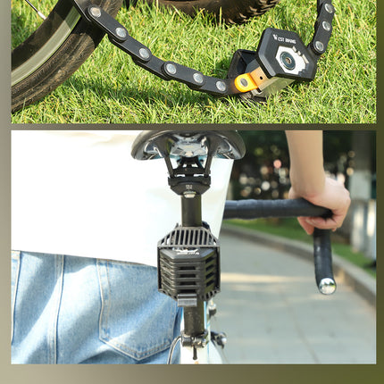 Foldable Bike Lock With 3 Keys Hamburg-Lock Alloy Anti-Theft Strong Security Bicycle Folding Lock Mount Bracket Bike Chain Lock