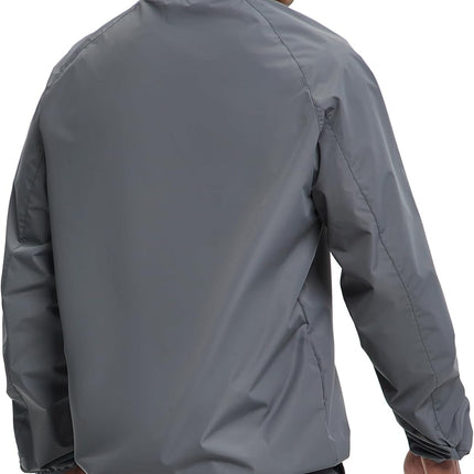 Sauna Suit Men anti Rip Sweat Suits Gym Boxing Workout Jackets
