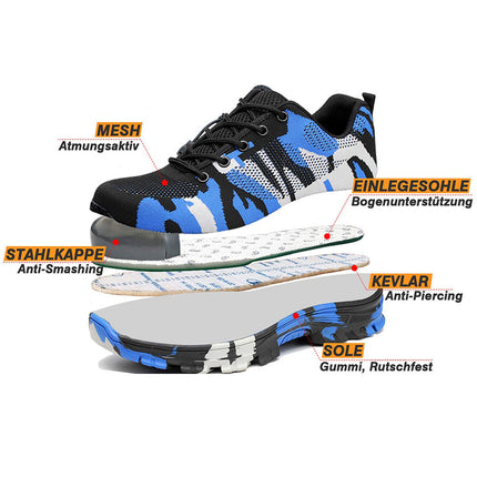 Undestructible Safety Shoes Anti Piercing Work Safety Boots Men