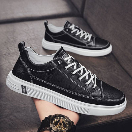Casual White Men Shoes Summer Breathable Flat Bottom