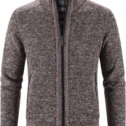 Cardigan for Mens,Full Zip up Solid Color Hoodies Open Front Sweater Athletic Sweatshirt Knitted Jacket Fashion Winter Tops