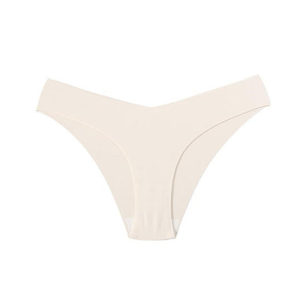 Women's V-shaped Waistband Seamless Ice Silk Panties
