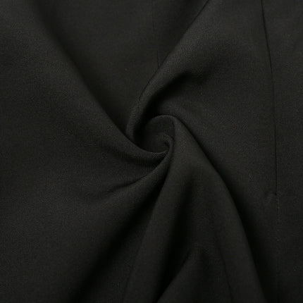 Deep V-shoulder irregular blazer