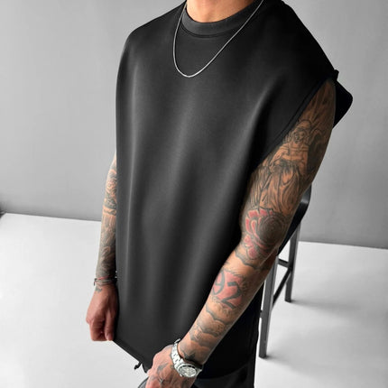 Summer New Men's Trousers Vest Suit