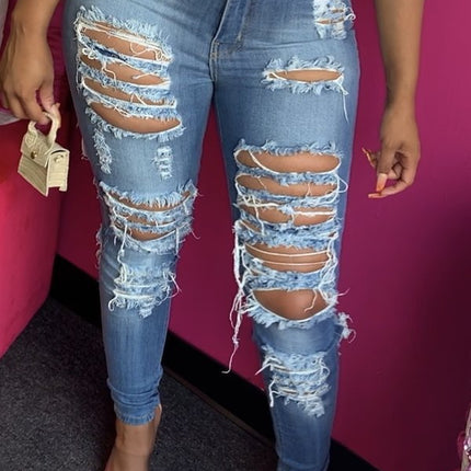 High Waist Cut Elastic Leggings