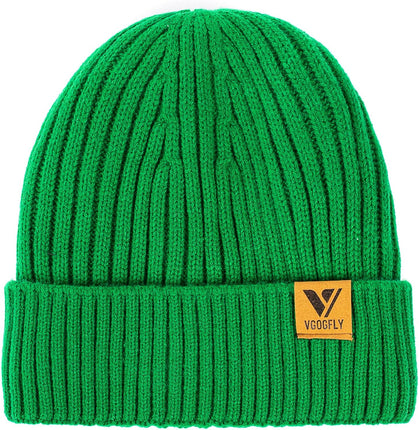 Lined Men Beanie Slouchy Knit Skull Cap Warm Stocking Hats Guys Women Striped Winter Beanie Hat