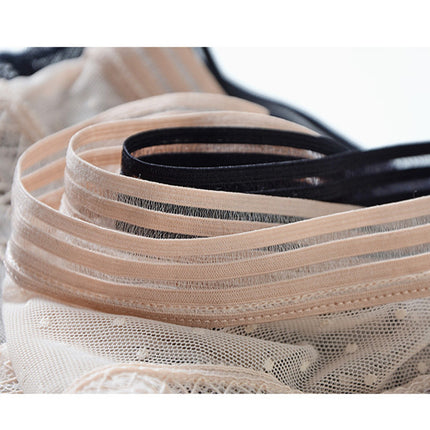 Low-waist mesh lace-wrapped women's panties