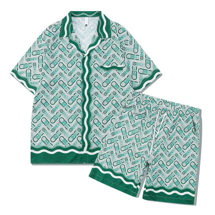 Beach Men And Women Short Sleeve Shirt Outfit