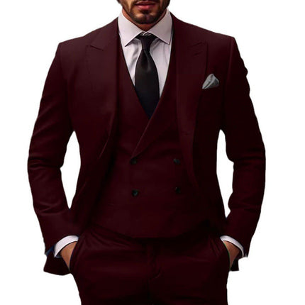Plus Size Suit Three-piece Dress Suit