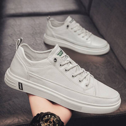 Casual White Men Shoes Summer Breathable Flat Bottom
