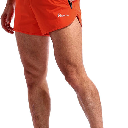 Men’S Running Shorts 3 Inch Quick Dry Gym Athletic Workout Shorts for Men with Zipper Pockets