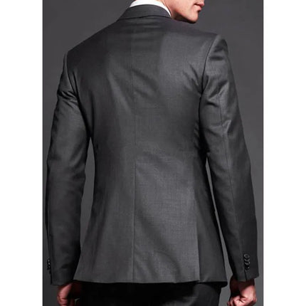 Custom Made Men Suit Set, Tailor Made Suit Regular, Bespoke Charcoal Wedding Suits for Men, Slim Fit Groom Tuxedos for Men