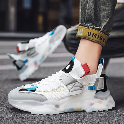 Breathable platform sneakers