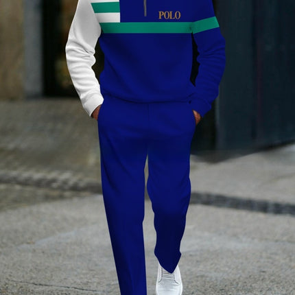 Casual Fashion Men's Long-Sleeve Pants Set