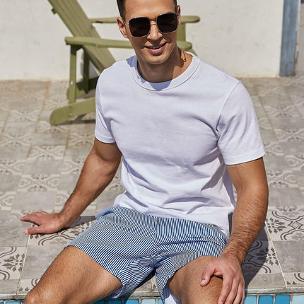 Mens Swimming Trunks 5 Inch Inseam Swim Shorts Summer Bathing Suit Swimwear Beachwear with Pockets