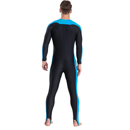 UPF 50+ Lycra Diving Wetsuit anti UV One Piece Swimsuit Rash Guard Long Sleeve Swimwear Surf Suit Men Women Sun Protect