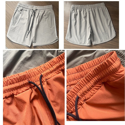 Sports Short Shorts Zipper Pocket Stretch Training Pant