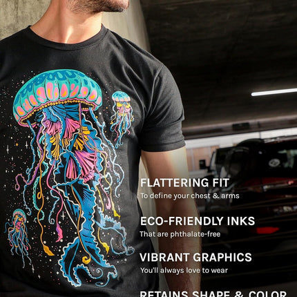 Natural Order T-Shirt - Cool Astronaut Design Tees for Men (Black, X-Large)