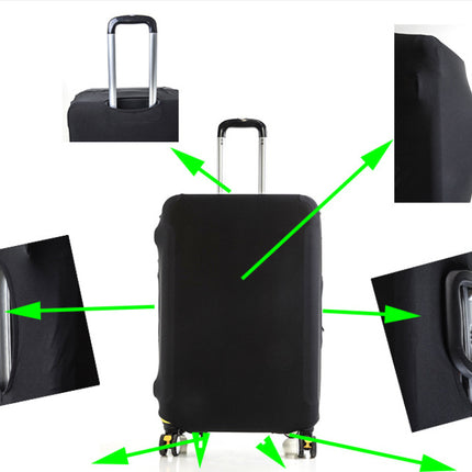 Solid Color Elastic Luggage Protection Cover