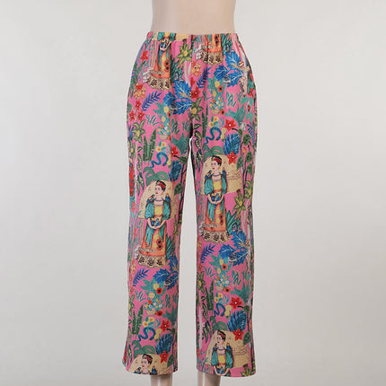 Women's Printed Casual Pants Factory Direct