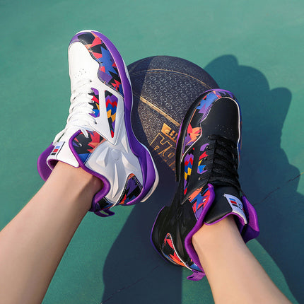 High-top men's shoes versatile sports lightweight soft-soled student basketball boots