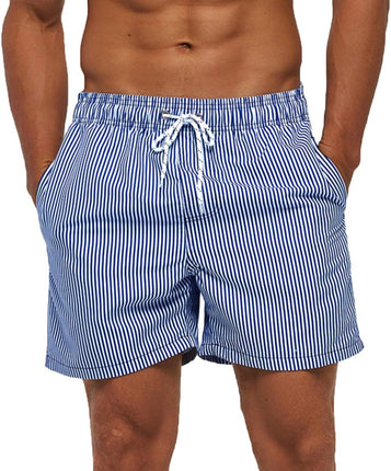 Mens Swimming Trunks 5 Inch Inseam Swim Shorts Summer Bathing Suit Swimwear Beachwear with Pockets