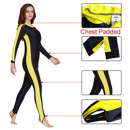 UPF 50+ Lycra Diving Wetsuit anti UV One Piece Swimsuit Rash Guard Long Sleeve Swimwear Surf Suit Men Women Sun Protect