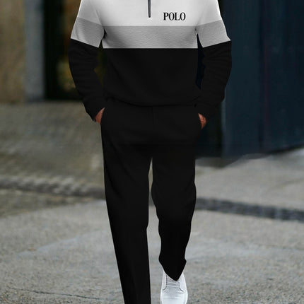 Casual Fashion Men's Long-Sleeve Pants Set