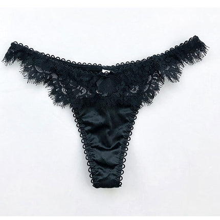 Women's Milk Silk Sexy Lace Thong Panties