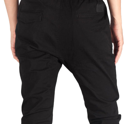 Khaki Chino Joggers for Men Twill Stretch Casual Pants with Pockets