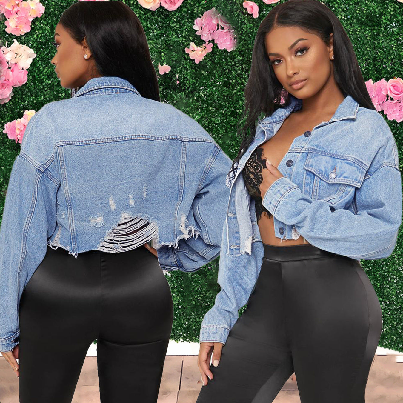 Women's Fashion Short Denim Jacket