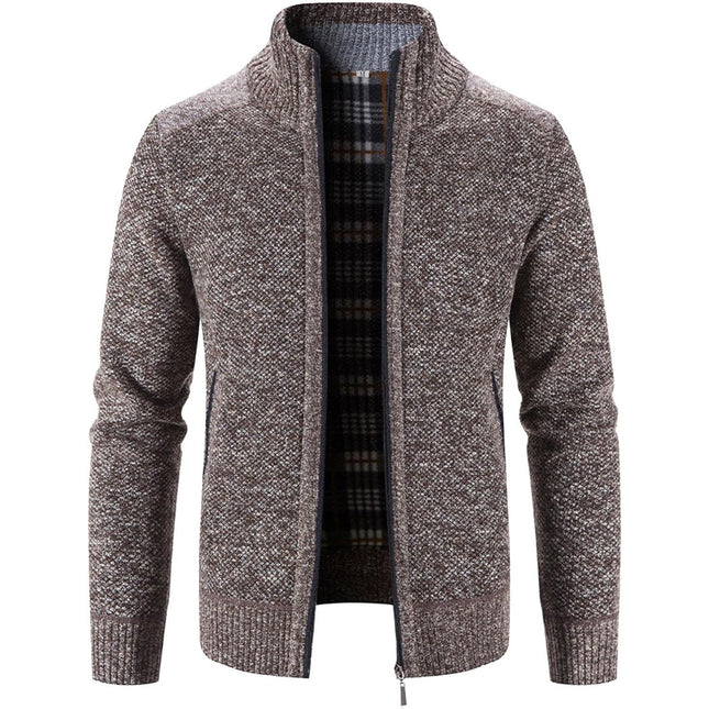 Cardigan for Mens,Full Zip up Solid Color Hoodies Open Front Sweater Athletic Sweatshirt Knitted Jacket Fashion Winter Tops