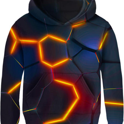 Teen Boys Hoodies Volcano Sweatshirt Fashion Boys Clothes 14-15 Years Pullover Red Black Outfits for Kids Cool Trip Party Hoodie Graphic Champion Jackets with Pocket
