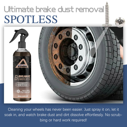 RAYHONG Car Wheel Cleaner Spray Dust Removal Protect Wheels And Brake Discs From Iron Rim Rust Cleaner Auto Detail Chemical Care