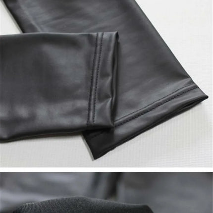 Trendy New Oversized WOMEN'S Leggings, High Waisted Tight and Sexy PU Leather Pants, Colorful Yoga Pants for Women