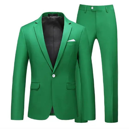 2026 Men's Red Suit 2-Piece Sets, Wedding Party Dress Coat and Pants Asian Size Terno Masculino Black White Blue Costume Homme
