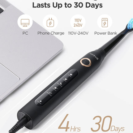 Fairywill Water Flossers for Teeth 300ML Oral Irrigator Rechargeable Portable Dental 3 Modes Water Tank Waterproof Teeth Cleaner