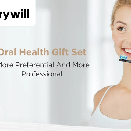 Fairywill Water Flossers for Teeth 300ML Oral Irrigator Rechargeable Portable Dental 3 Modes Water Tank Waterproof Teeth Cleaner