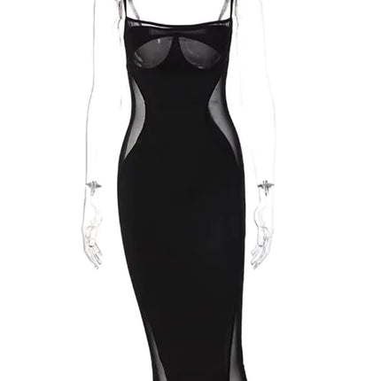 Summer Mesh Stitch Slim Dress