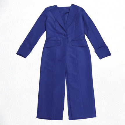CM.YAYA Women's Set Full Sleeve Long Blazer Coat+ Long Dress Suit 2025 Winter Streetwear Two 2 Piece Set Africa OL Work Outfits