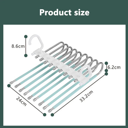 Folding Clothes Hanger Closet Organizer Space Saving Hanger Multi-port Clothing Rack Plastic Scarf Storage hangers for clothes