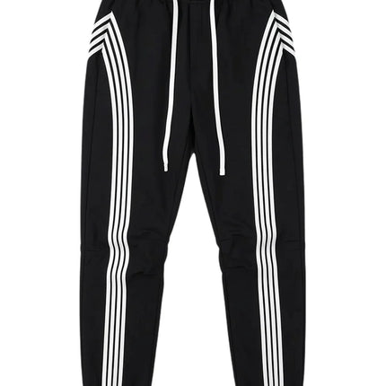 Trendy Mens Casual Pants Spring Summer Slim Fit Sports Harlan Trousers Elastic Waist Cargo kets Straight Leg Faion Brand